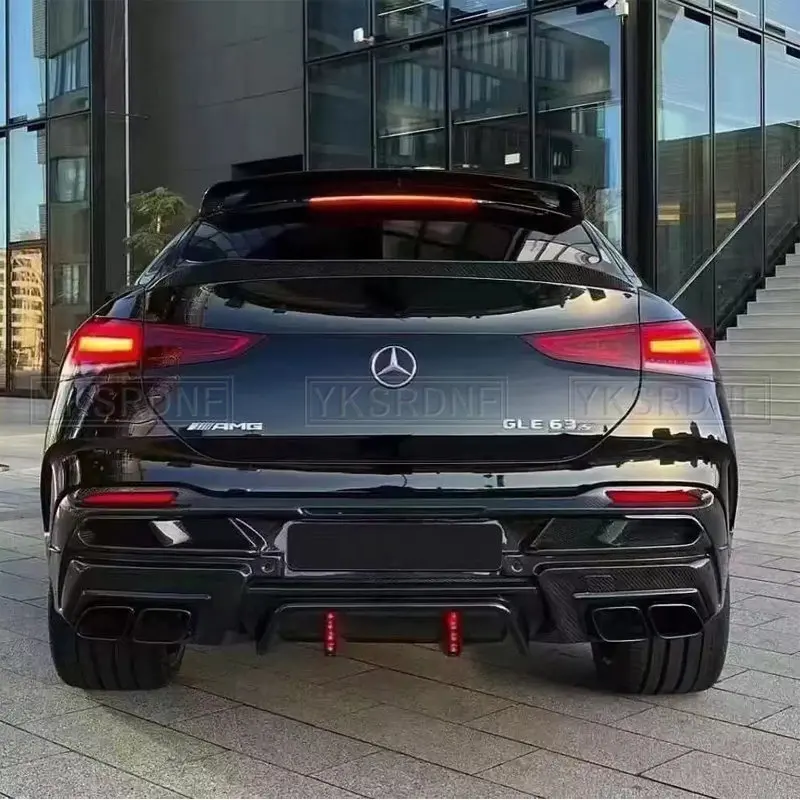 Embellecedores de escape de fibra de carbono Mercedes GLE Coupé C167 - imagen 2