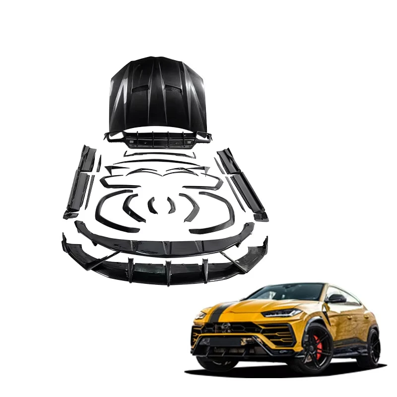 Kit cuerpo de fibra de carbono seco: difusor y capó-Lamborghini Urus