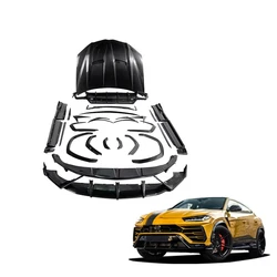 Kit cuerpo de fibra de carbono seco: difusor y capó-Lamborghini Urus