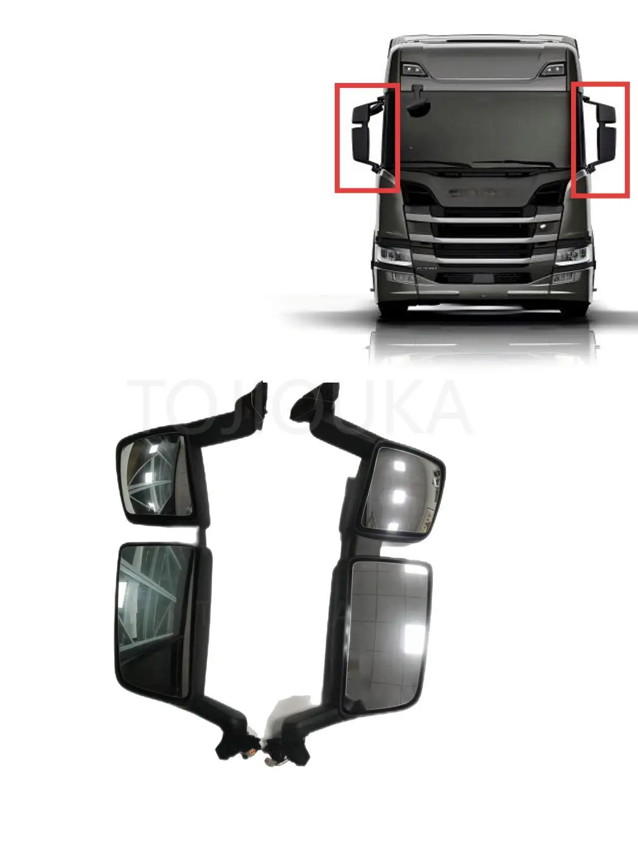Scania OEM 2645652/2558090: retrovisor de camión