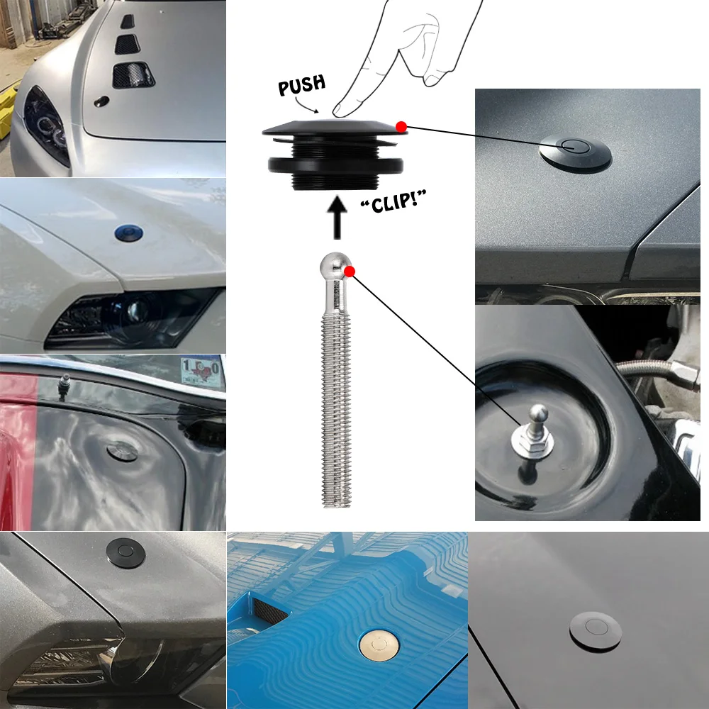 Pestillo rápido de capó para Ford Mustang 4.6 V8 1996-2004 - imagen 5