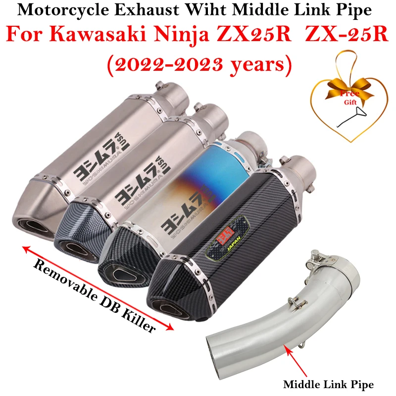 Silenciador de escape 51 mm con db killer – Kawasaki ZX-25R 2022-2023