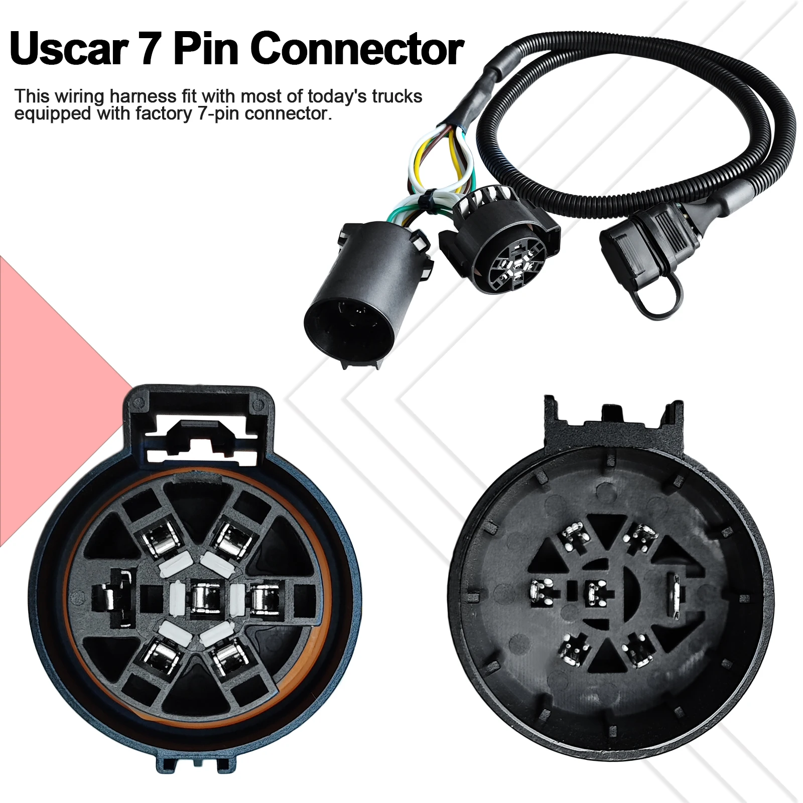 Adaptador enchufe remolque de 7 a 4 pines para barra de luz - imagen 2