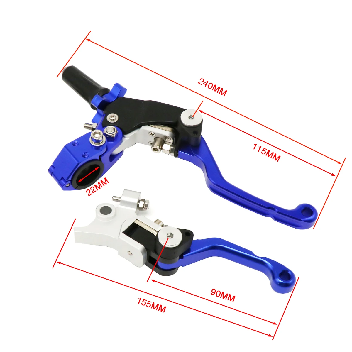 ZS Racing Palancas plegables CNC con ajuste rápido para Honda CRF - imagen 3