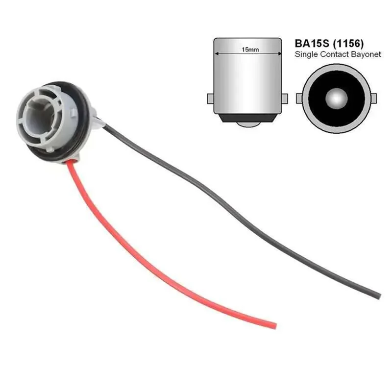 Adaptador portalámparas P21W BA15S para bombillas LED coche - imagen 3