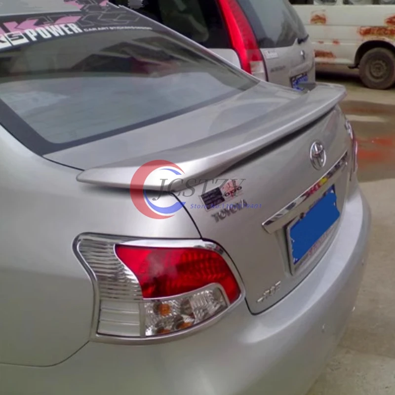 Para Yaris Spoiler Material ABS de alta calidad alerón trasero de coche Primer Color alerón trasero 2008-2013 - imagen 4