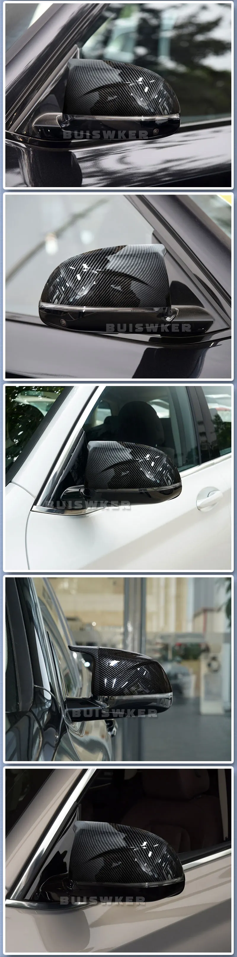 Pack de 2 cubiertas de espejo retrovisor carbono para BMW