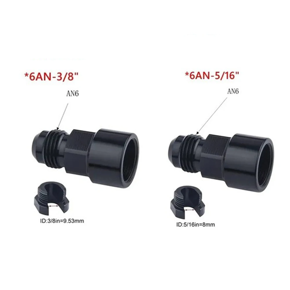 Adaptador EFI macho 6AN/8AN a SAE 3/8″ de conexión rápida - imagen 4