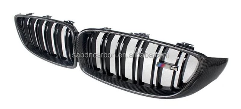 Rejilla de fibra de carbono para BMW vista frontal
