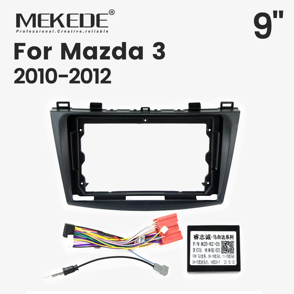 Marco radio 9" Mazda 3 2010-2012 con Canbus integrado