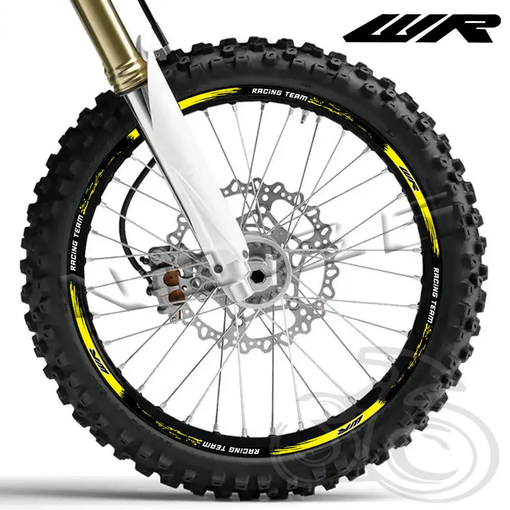Calcomanías reflectantes Protección Llanta Yamaha WR250R WR250F WR450F 21/18" - imagen 4