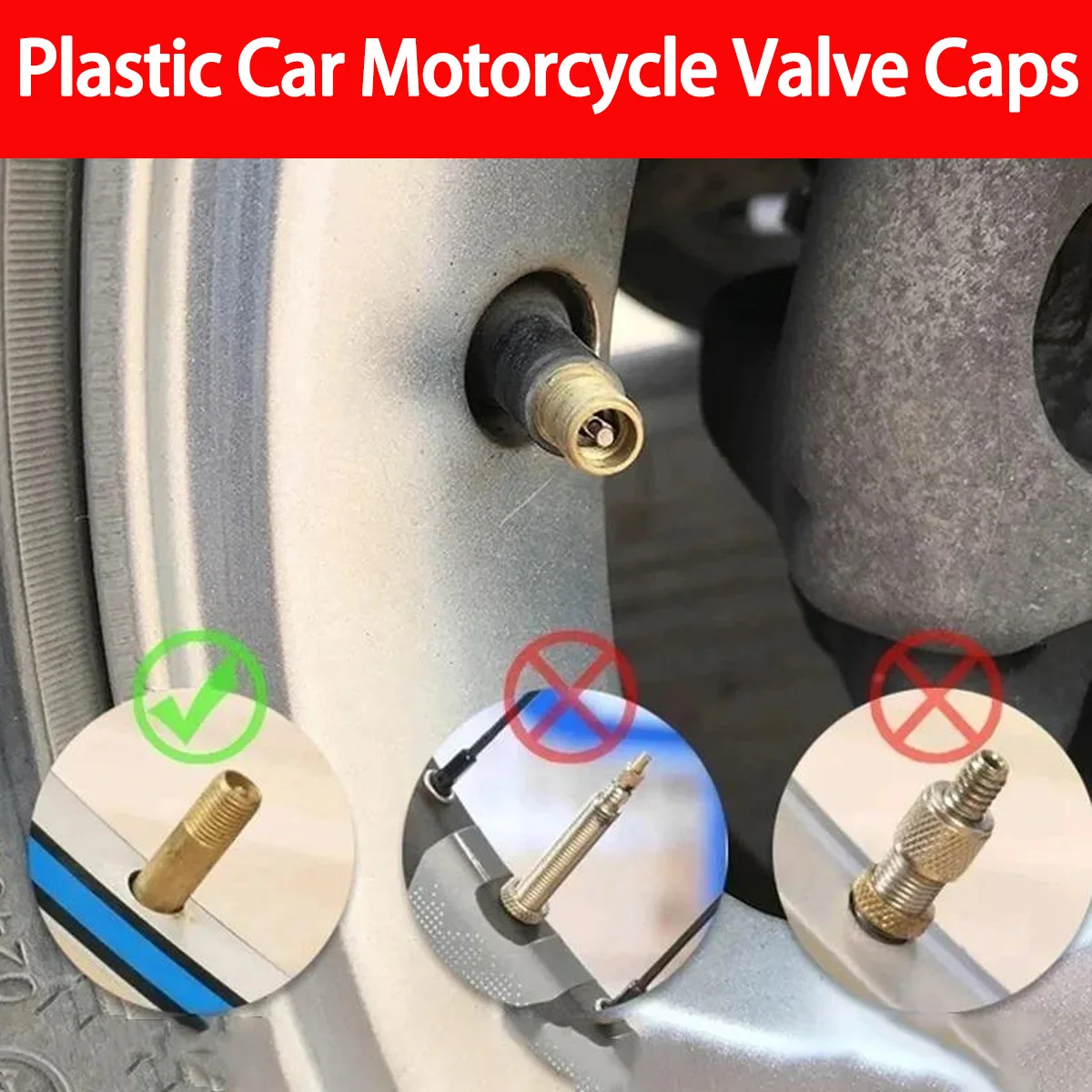 Tapón antipolvo válvula de neumático con O-ring – coche, moto y bici - imagen 5