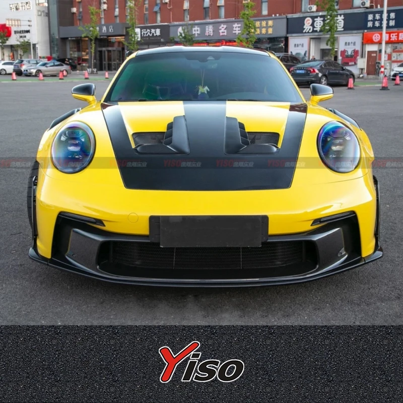 Kit fibra de carbono OEM Porsche 992 GT3 RS: falda frontal y labios