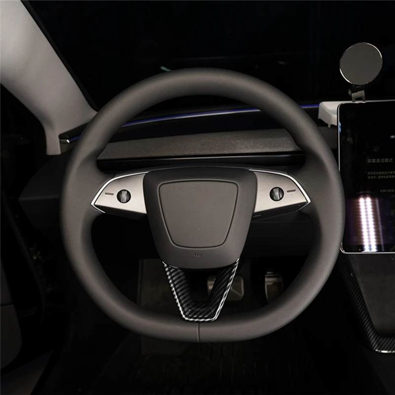 Cubierta del volante en fibra de carbono ABS para Tesla Model 3 - imagen 4