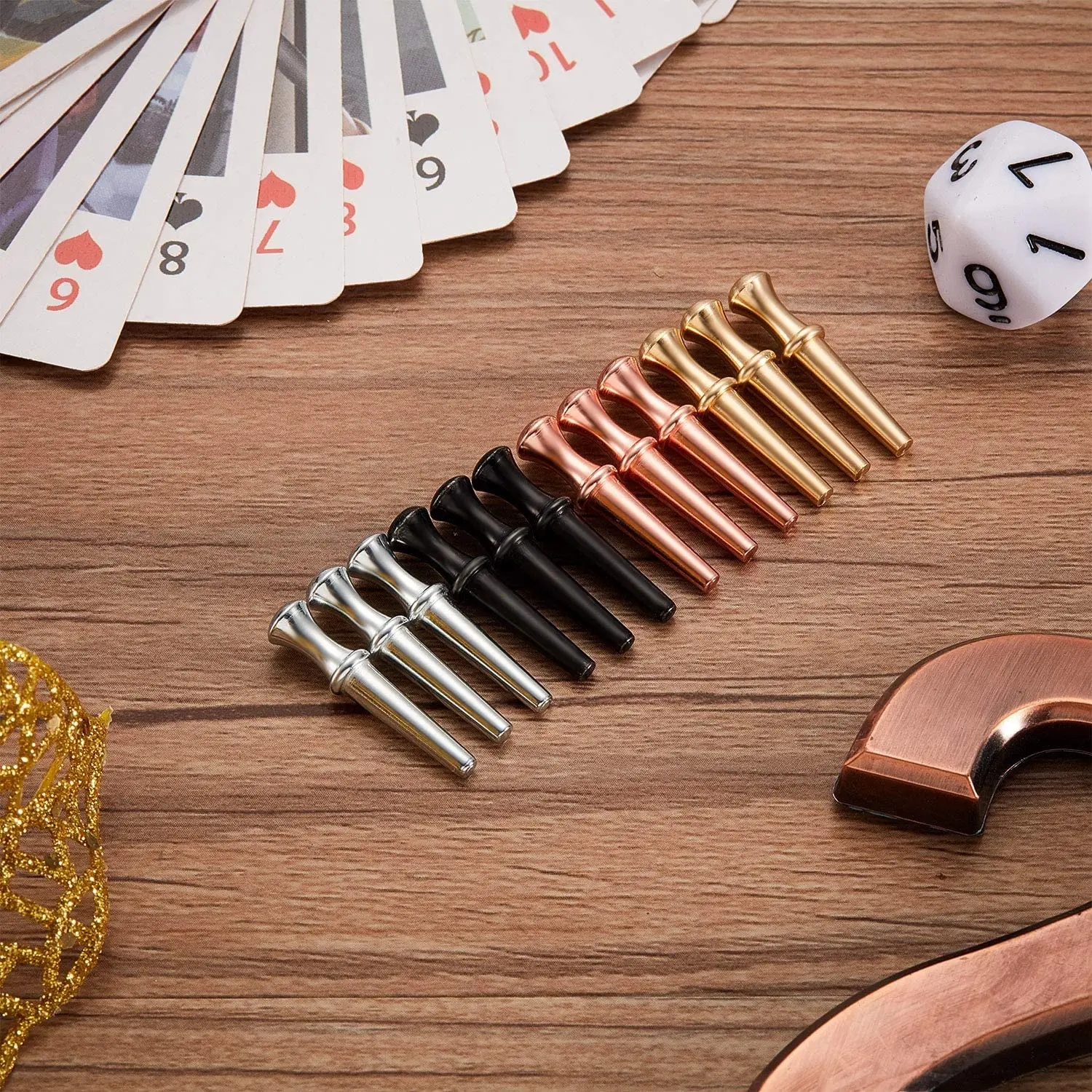 12 clavijas metal cónicas para Cribbage – agujeros 1/8 pulgada - imagen 3