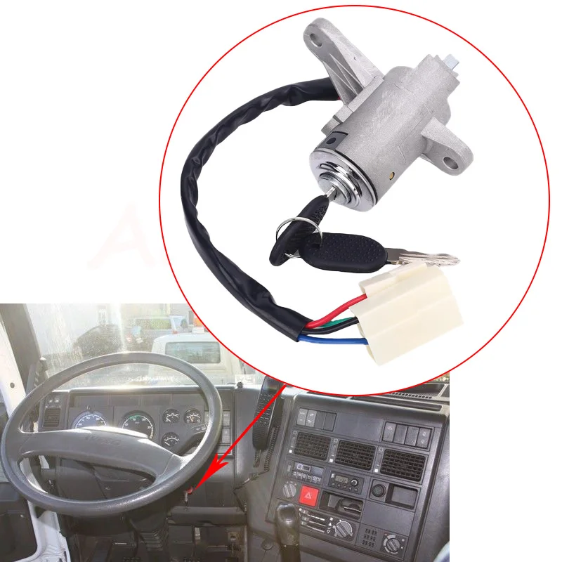 Cilindro bloqueo arranque 4837683 con llaves – Iveco EUROCARGO Eurostar