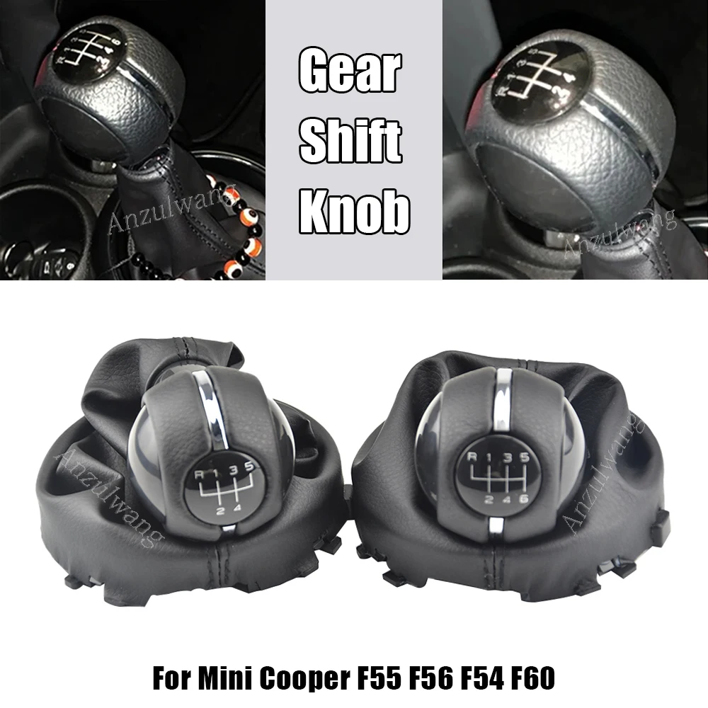 Palanca de cambio Mini Cooper F54-F57 – perilla de cuero PU - imagen 5