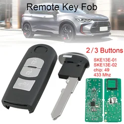 Llave inteligente con mando Mazda Axela/Atenza, 433 MHz, chip ID49