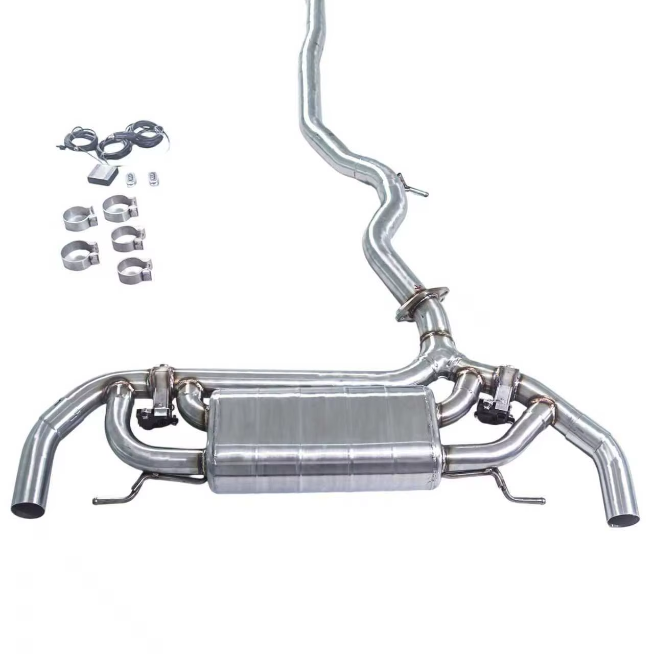 Escape cat-back GFC con válvula para BMW 330e G20 2.0 T B48 (2019-2024) - imagen 4