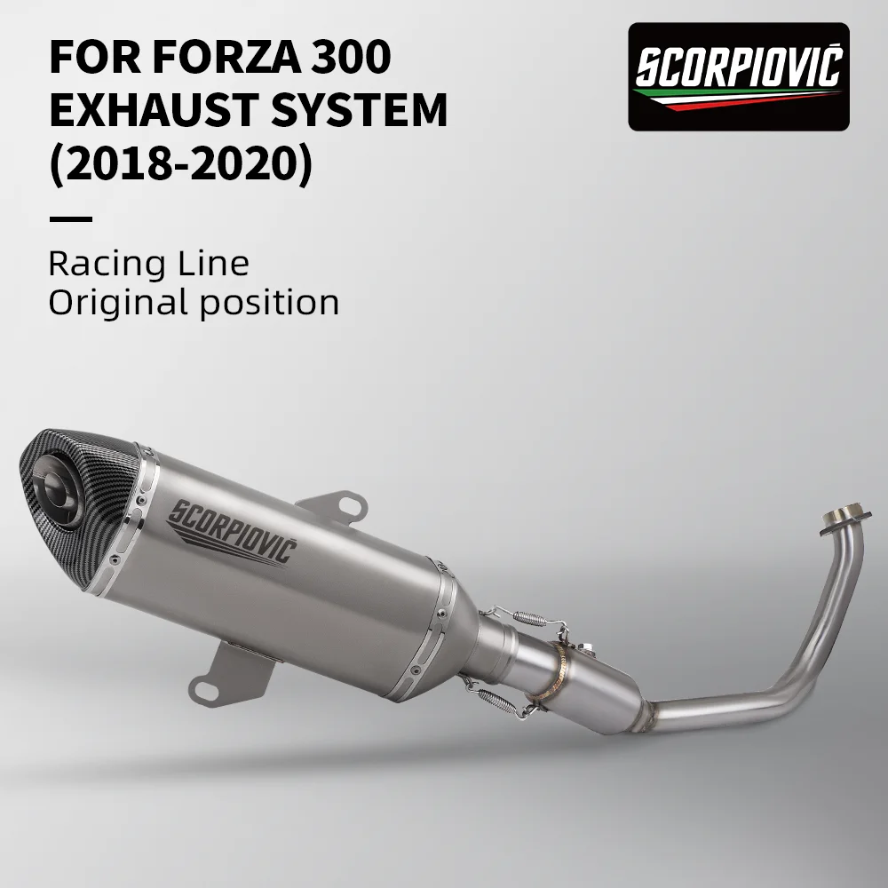 Silenciador de escape para Honda Forza 300 / NSS300 2018-2022 - imagen 2