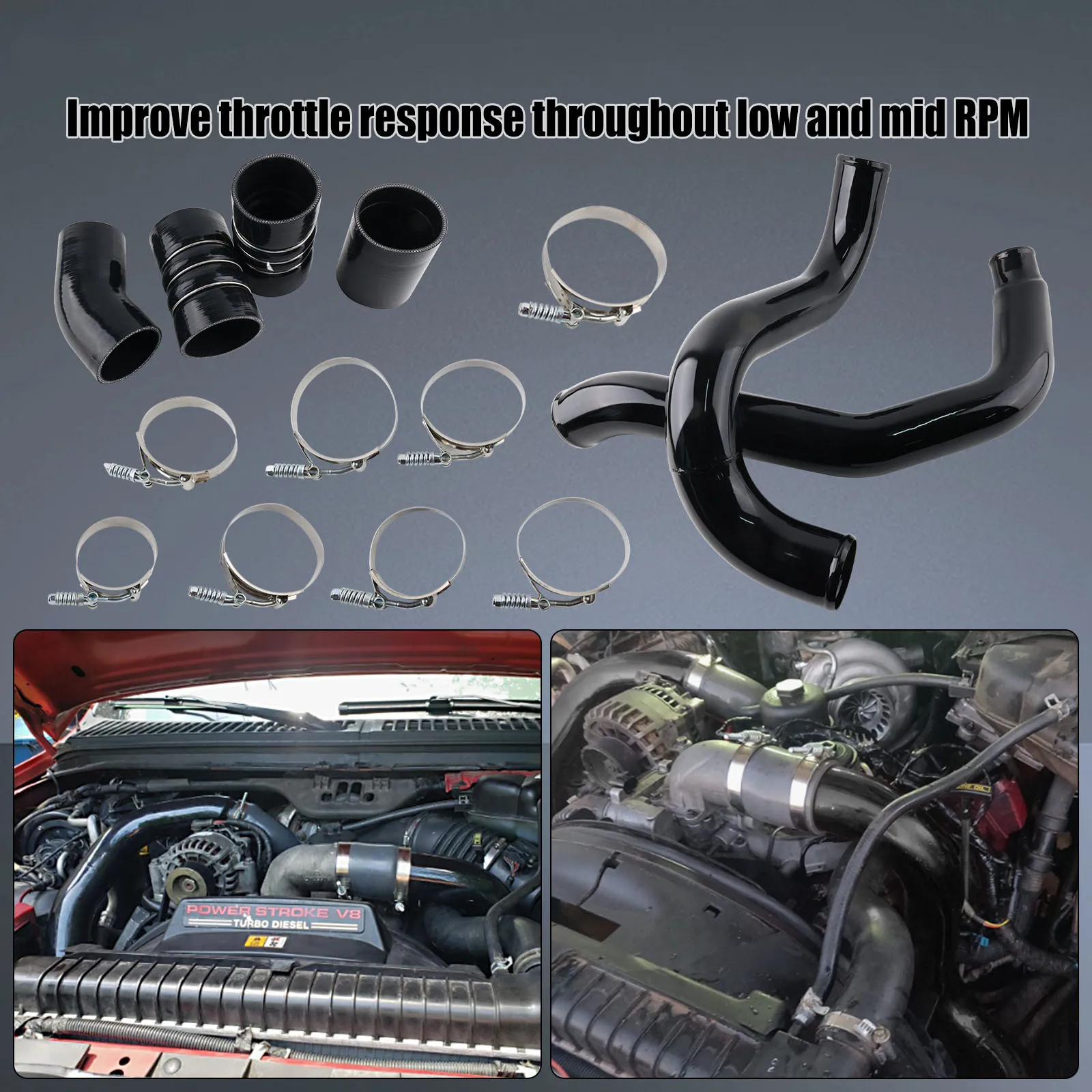 Manguito de intercooler turbo Ford F-250/F-350 6.0 Powerstroke - imagen 5