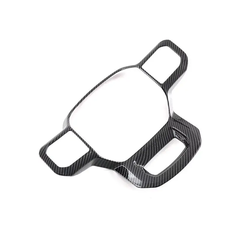 Para Ford F150 F-150 Raptor 2021 2022 2023 textura de fibra de carbono accesorios interiores ABS cubierta de botón de volante embellecedor - imagen 2