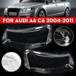 Tulipa de faro transparente para Audi A6 C6 2004-2011