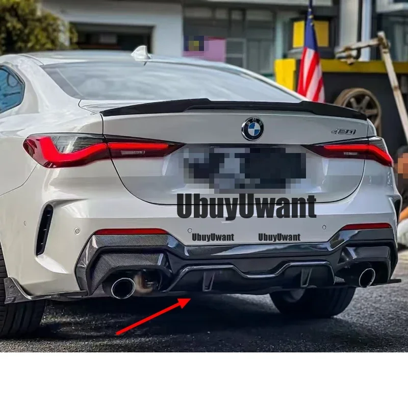 Para G22 G23 parachoques de fibra de carbono Real difusor de coche divisor de parachoques cubierta delantal embellecedor para BMW M440i m-tech 2020 + - imagen 2