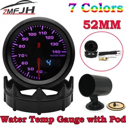 Medidor de temperatura del agua digital 52 mm LED universal 12 V