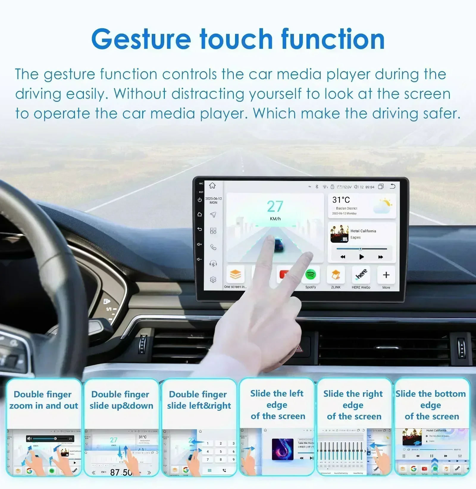 Radio Android 13 Hizpo 2 DIN de 9 pulgadas para Opel Astra J - imagen 3