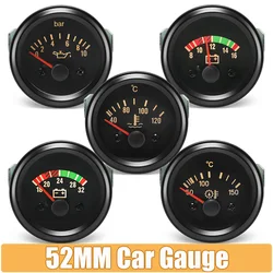 Kit relojes coche 52 mm: presión aceite, termómetros y voltímetro