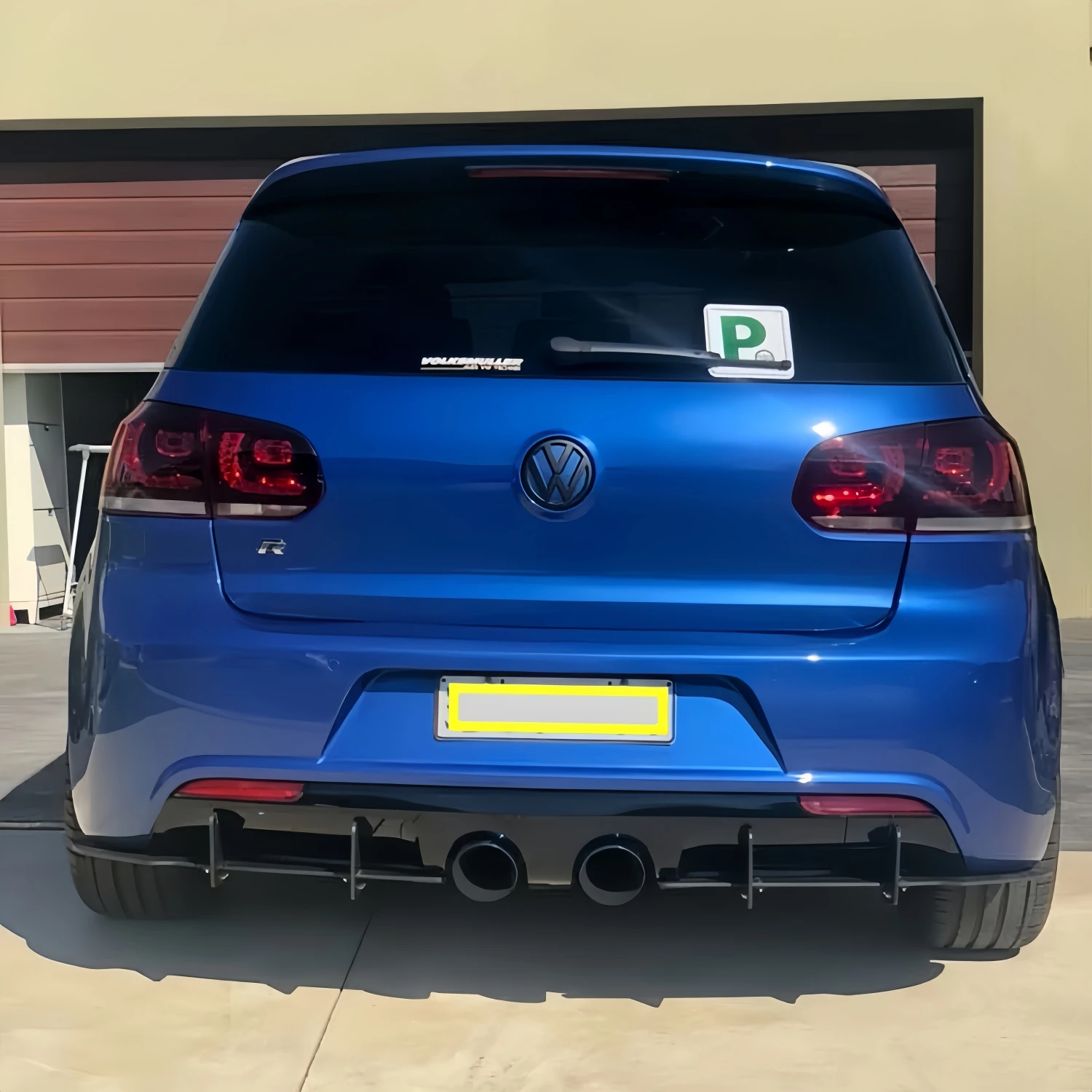 Difusor parachoques trasero Maxton negro brillante – VW Golf 6 MK6 R R20 2009-2013 - imagen 3