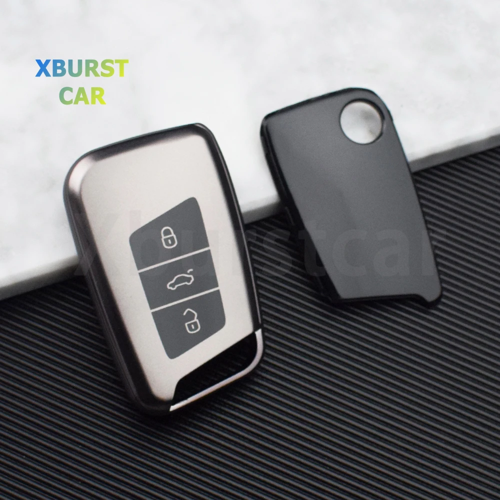 Funda TPU para llave de coche VW Passat B8 Golf Skoda Superb A7