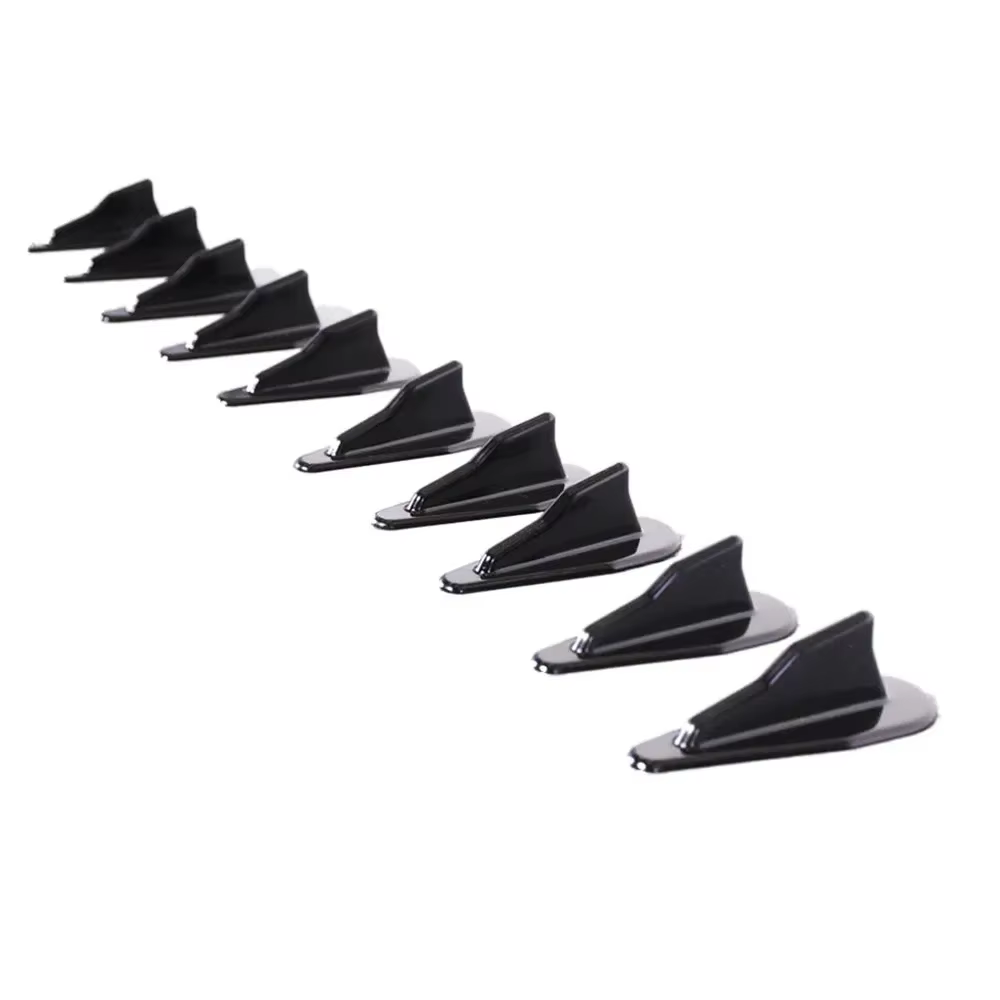 Aletas de tiburón para techo universal ABS, estilo EVO, negras - imagen 3