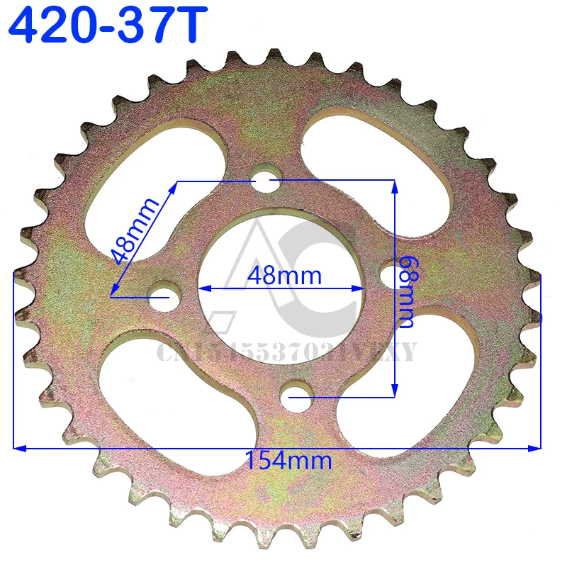 Piñón trasero 420/428 para pit bike 110-140 cc - imagen 5