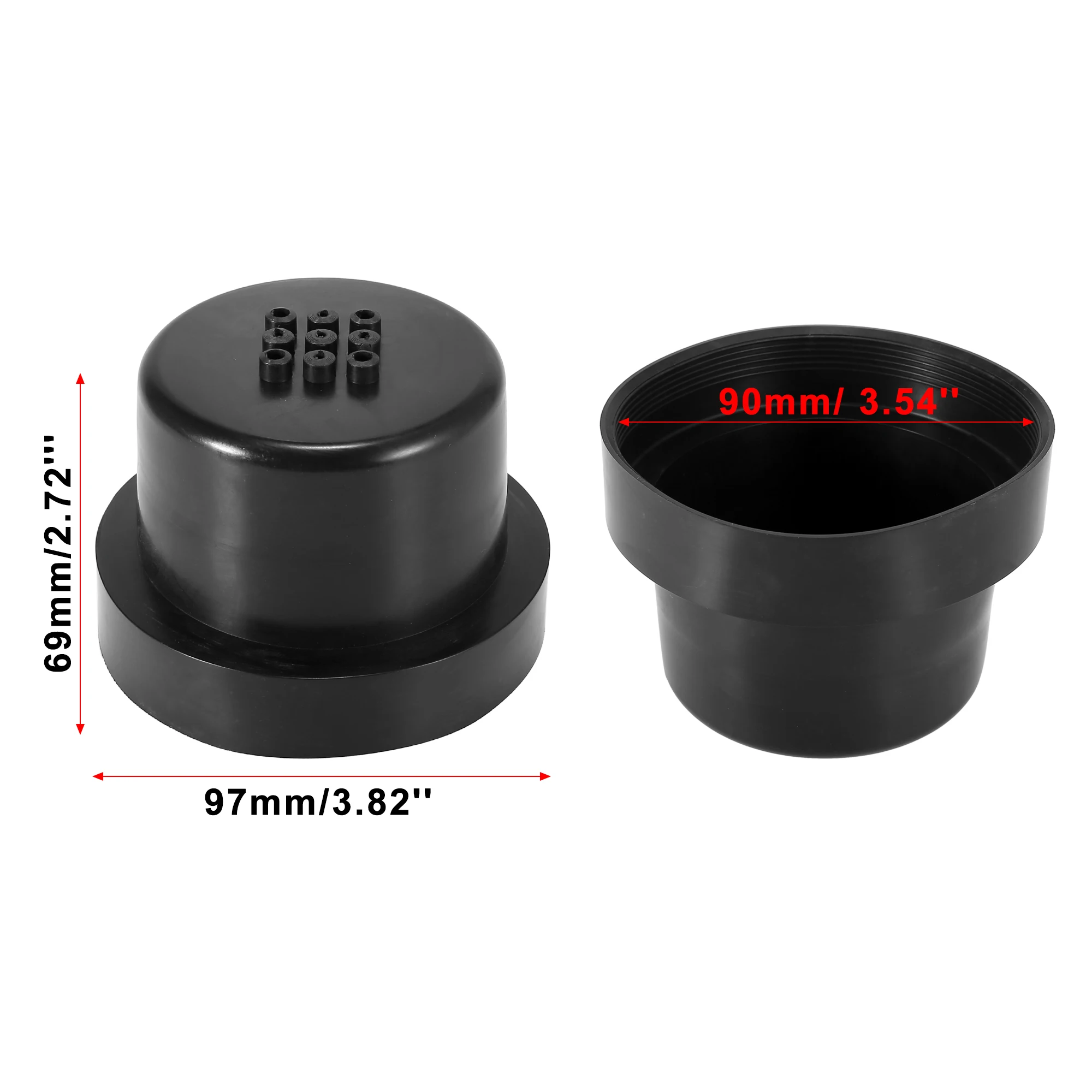 Tapa de goma para faro LED 90 mm X Autohaux, universal - imagen 2
