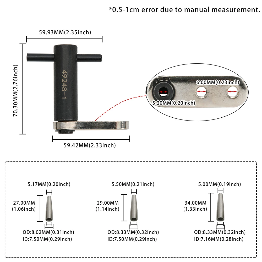 Kit herramientas removedor inyector combustible Buick Verano 2012-2014 - imagen 3