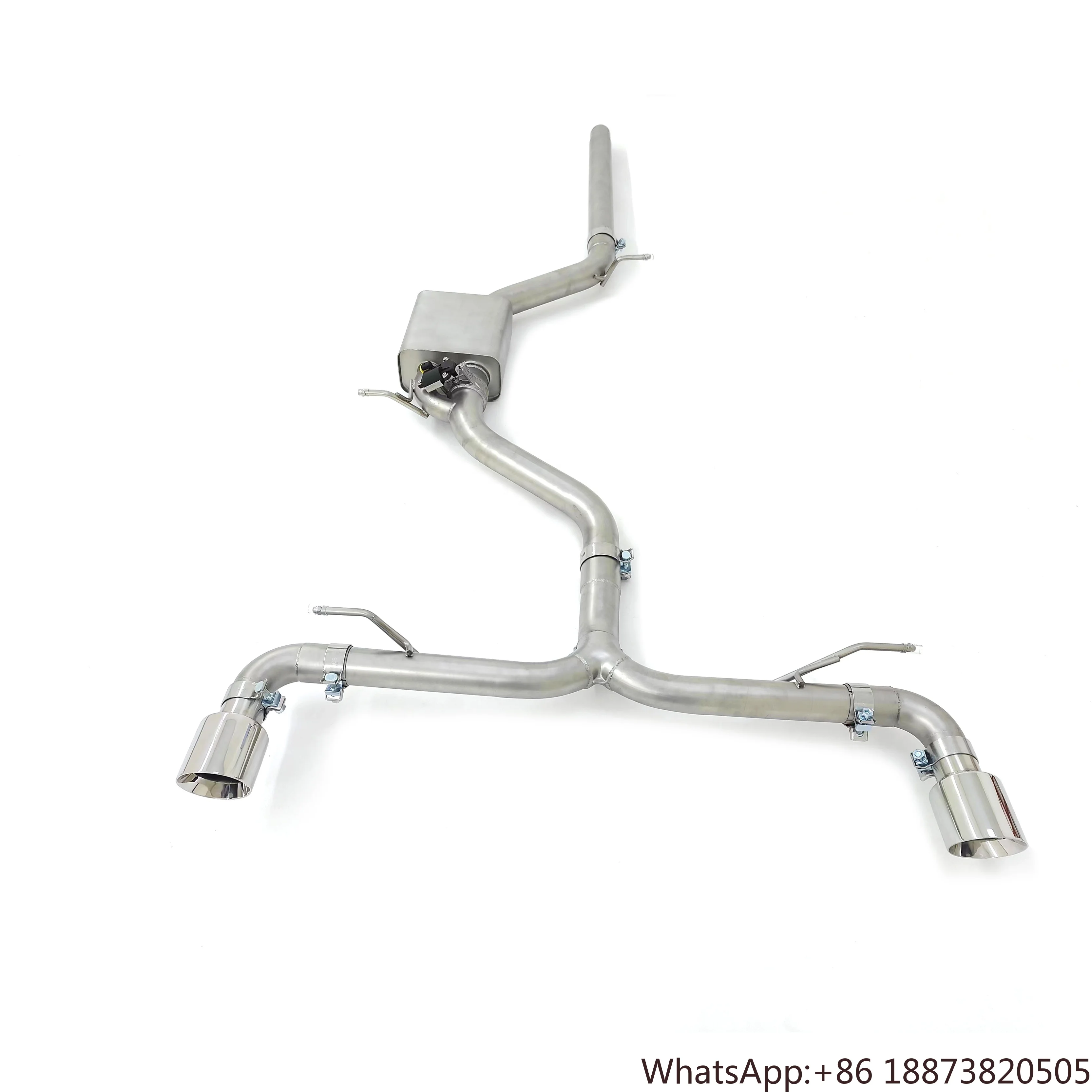 Escape catback de acero inoxidable 304 Valvetronic para Golf 7 GTI 2.0