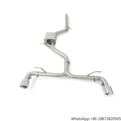 Escape catback de acero inoxidable 304 Valvetronic para Golf 7 GTI 2.0