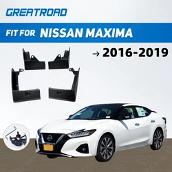Guardabarros de rueda delantera y trasera de coche para Nissan Maxima 2016-2019 guardabarros protectores contra salpicaduras accesorios de coche plástico suave