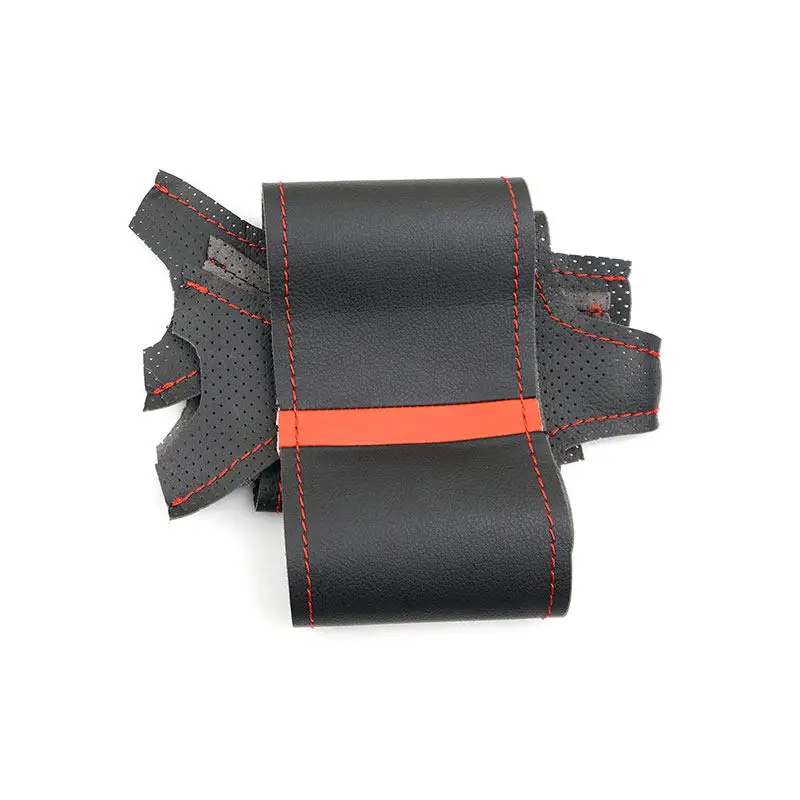 Funda volante microfibra con ribete rojo para Dodge Challenger Charger - imagen 2