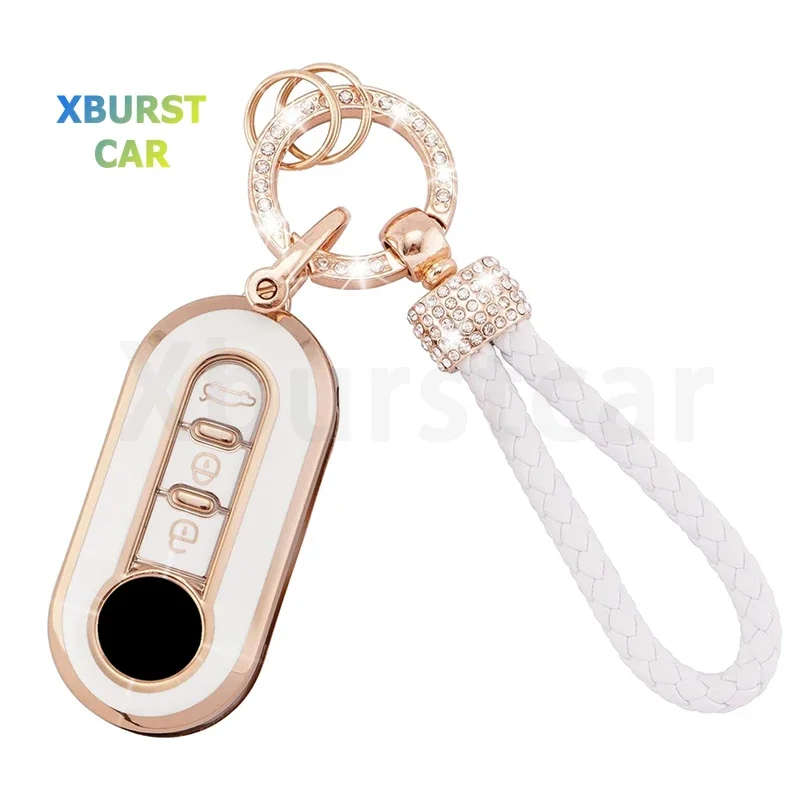 Funda de TPU para llave Fiat 500, Ducato, Punto y Panda