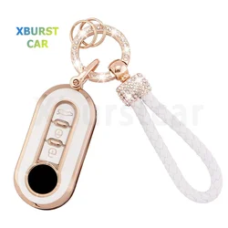 Funda de TPU para llave Fiat 500, Ducato, Punto y Panda