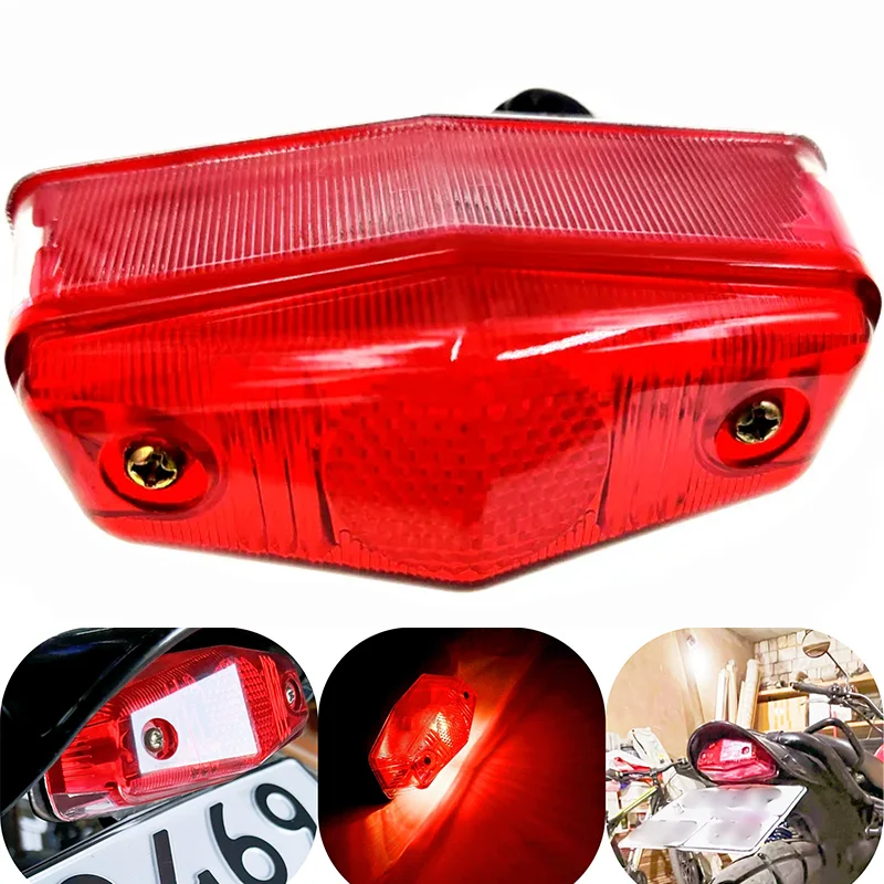 Luces traseras Lucas 525 réplica para Triumph BSA café racer 1950-1955