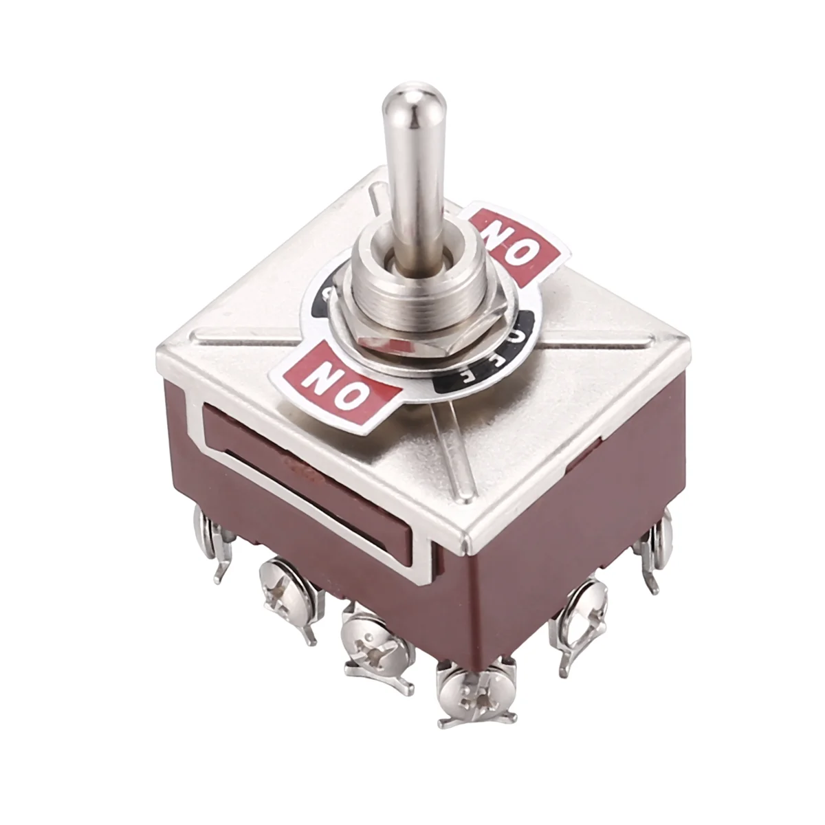 Interruptor de palanca para enganche 4PDT 380V 10A ON/OFF/ON - imagen 2
