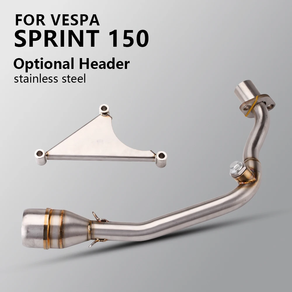 Tubo de escape delantero para Vespa Sprint 125 y Primavera 125 150