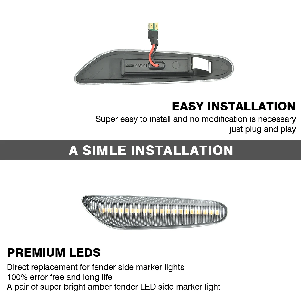 Luz LED dinamica marcador lateral BMW para E60-E93 (2004-2010) - imagen 5