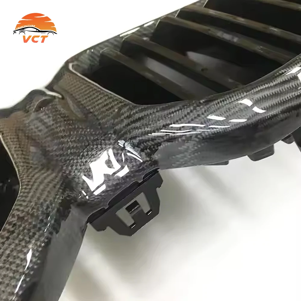 Parrilla radiador fibra de carbono BMW X3 X3M X4 X4M - imagen 3