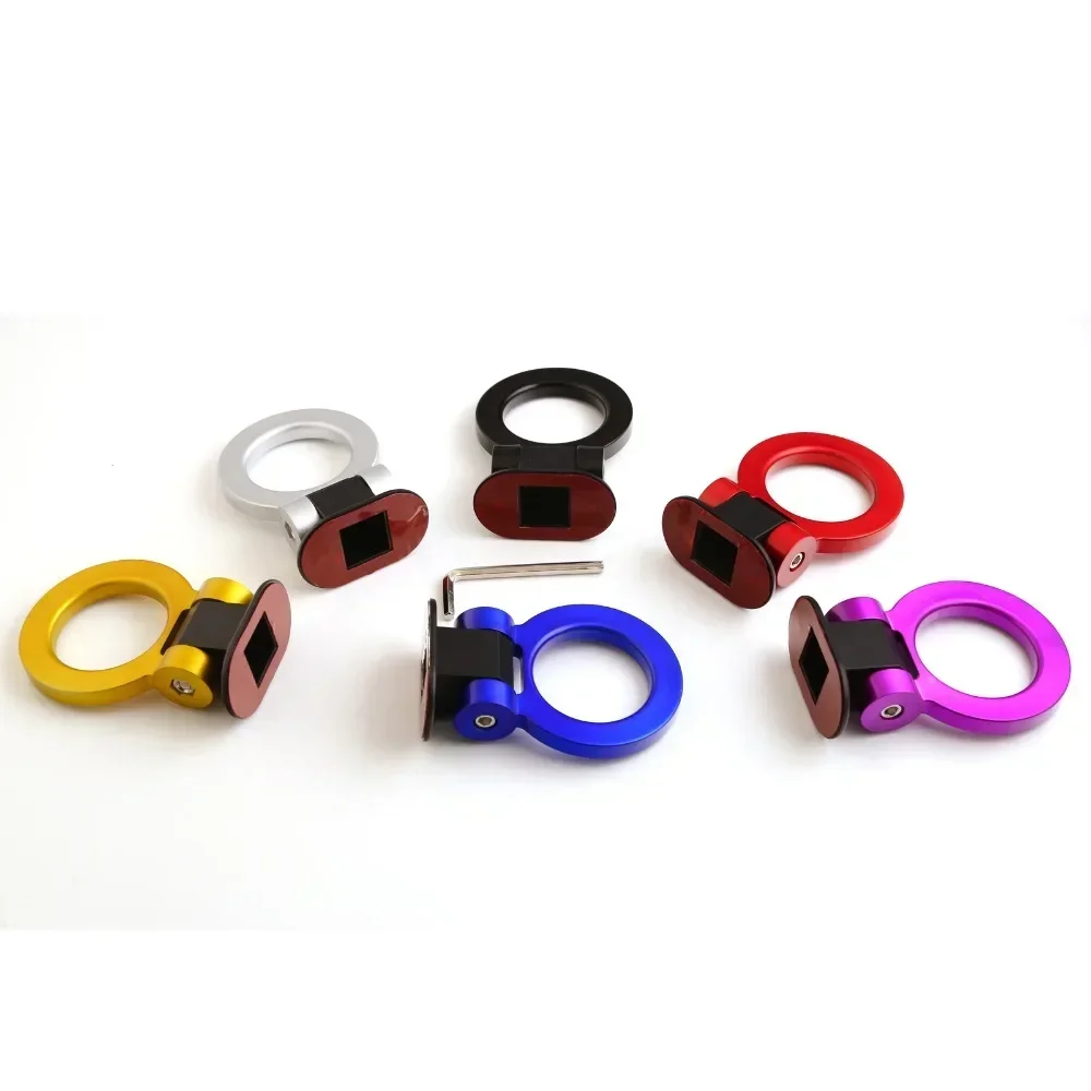Gancho remolque universal para coche con anillo decorativo ABS - imagen 3