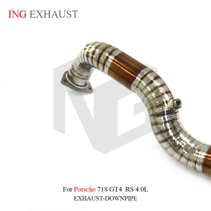 Tubo de bajada ING para Porsche 718 GT4 RS 4.0 con protector térmico - imagen 4